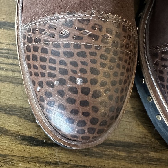 Free People‎ Atlas Chelsea Boots Brown Leather Upper Shoes Size EU 40 US 9.5 *R* - Picture 13 of 14